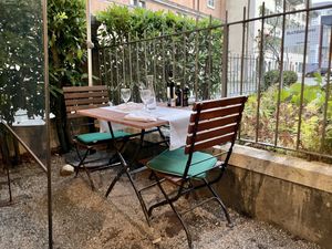 table outside at Cantinetta in Solothurn