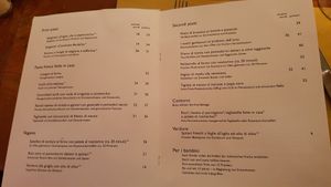 Vegane Gerichte sind mit V+ gekennzeichnet at Cantinetta in Solothurn
