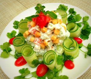 Russian Salad at Huong Sen Trang in Phan Thiet