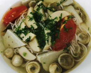 Veggie Noodle soup at Huong Sen Trang in Phan Thiet