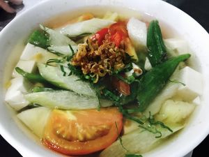 Vietnamese Sour Soup at Huong Sen Trang in Phan Thiet