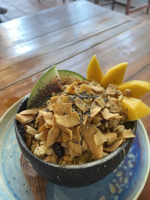 Green bowl  at Banh Mi Ha Noi in Tam Coc
