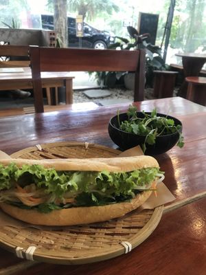 Tofu, peanutbutter Bahn Mi  at Banh Mi Ha Noi in Tam Coc