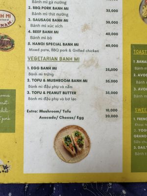   at Banh Mi Ha Noi in Tam Coc