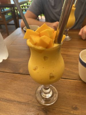 Mango, banana pineapple smoothie   at Banh Mi Ha Noi in Tam Coc