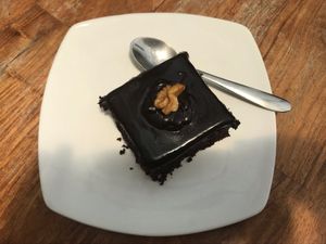 amazing vegan brownie ❤️ at The Old House  in Karnataka