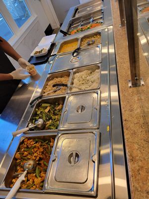 Food at Govinda's in Los Angeles