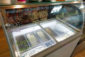 Selection of coconut and cashew based ice creams  at Asiga in Guam