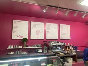 Menu  at Asiga in Guam