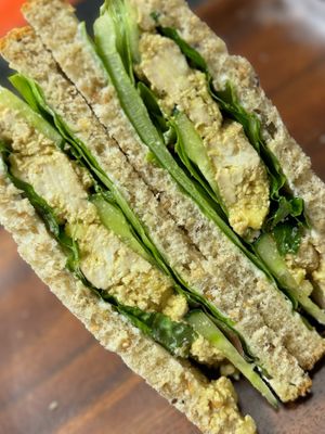 Plant-based curried tofu sandwich  at Asiga in Guam