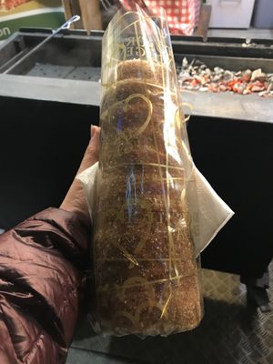 Cinnamon/sugar chimney  at Kürtós Legenda in Budapest