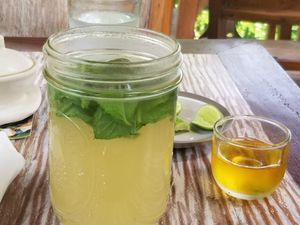 Ginger mint tea at Eat.Co in Ubud