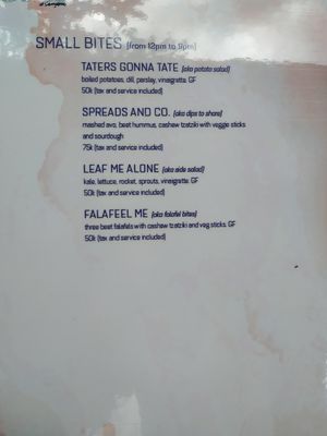 Menu 2 at Eat.Co in Ubud