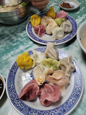 Amazing dumplings at Lái Xīn SùShí 來欣素食手工水餃 in Taipei