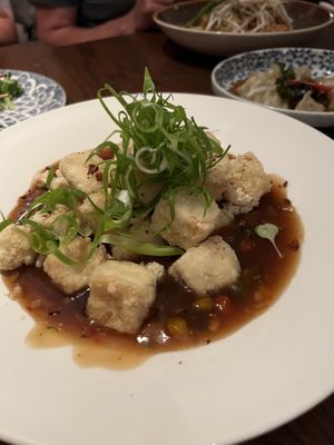 Garlic tofu- so so. The breading was dry and a bit too thick  at Siam in Montreal