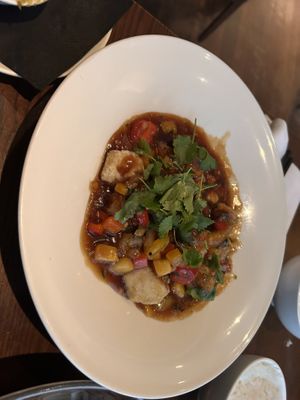 Vegan sweet sour tofu   at Siam in Montreal