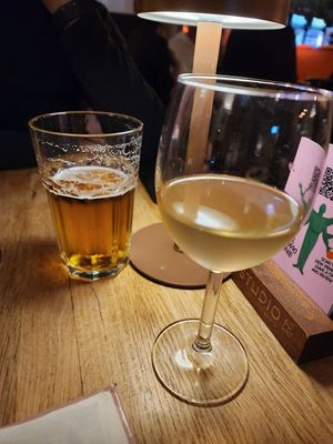 Lager and cider at BarStudio in Warsaw