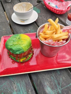 Vegan burger at Hungry Horse - Old Rectory in Stockport