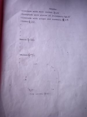 Beverages at Vegan Town in Ajijic