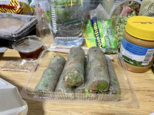 Fresh spring rolls   at Vegan Center Cafe in Vientiane