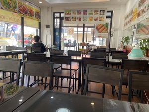 Inside  at Vegan Center Cafe in Vientiane