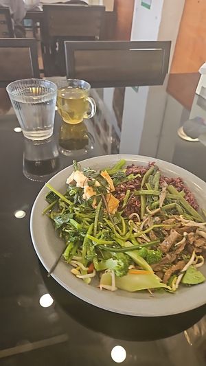 Buffet 60k at Vegan Center Cafe in Vientiane
