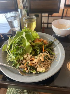 First serving...  at Vegan Center Cafe in Vientiane