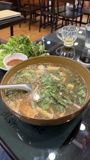 Yen ta fo  at Vegan Center Cafe in Vientiane