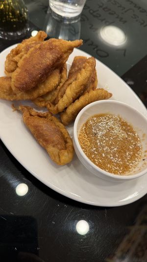 Curry puffs  at Vegan Center Cafe in Vientiane
