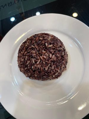 Nice to have a break from boring white rice at Vegan Center Cafe in Vientiane