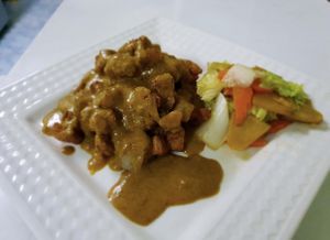 Vegan curry  at Vegan Center Cafe in Vientiane