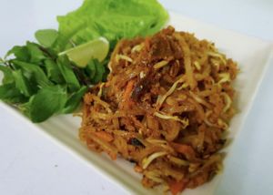 Phard thaï  at Vegan Center Cafe in Vientiane