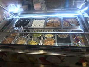 Frozen yoghurt toppings  at Tivonela in Tel Aviv