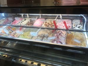 Different ice cream flavors  at Tivonela in Tel Aviv