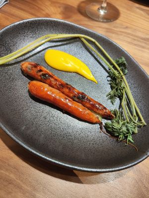 Zanahoria al pilpil at Xavier Pellicer in Barcelona