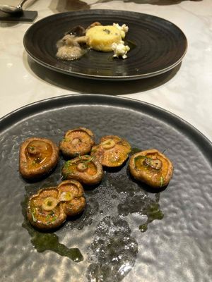 mushrooms at Xavier Pellicer in Barcelona