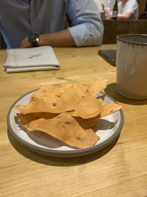 Papadam at Xavier Pellicer in Barcelona