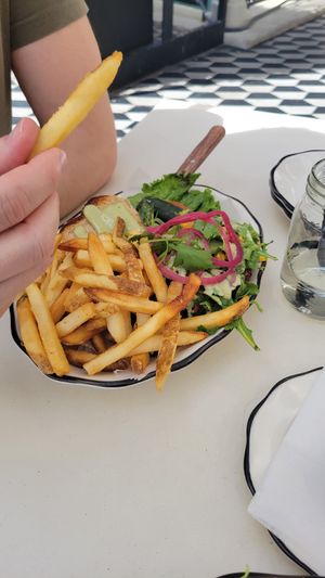 Fried cauliflower burger at Venetian Hotel - Black Tap in Las Vegas