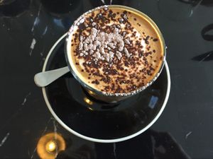Soy mocha at Wollemi in Canberra