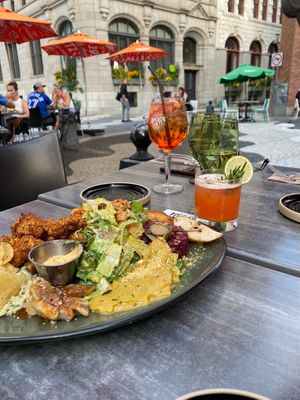 Amazing outdoor area at Don Vegan in Quebec