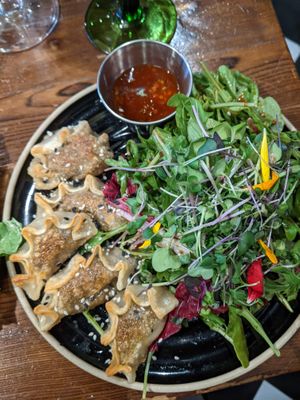 Donplings appetizer at Don Vegan in Quebec