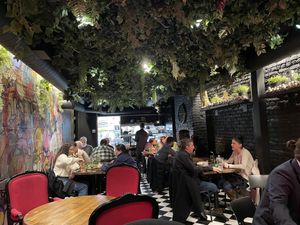 Restaurant area  at Don Vegan in Quebec