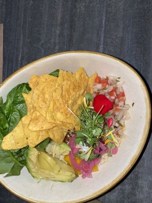 Burrito bowl  at Don Vegan in Quebec