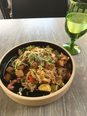 Sauté veg with tofu - basic and bland   at Don Vegan in Quebec