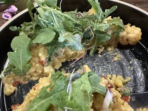 mushroom risotto at Don Vegan in Quebec