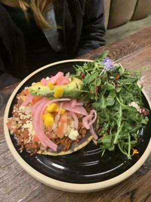 Tostada Don  at Don Vegan in Quebec