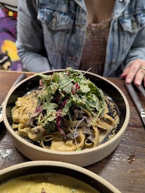 Fettuccine at Don Vegan in Quebec
