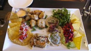 Antipasto starter at Don Vegan in Quebec