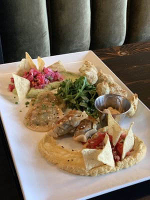Appetizer sampler, so delicious!  at Don Vegan in Quebec