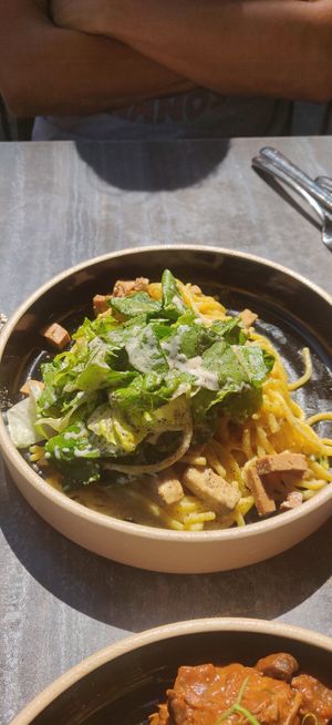 Carbonara pasta at Don Vegan in Quebec